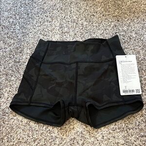 lululemon athletica Black Camo Athletic Shorts